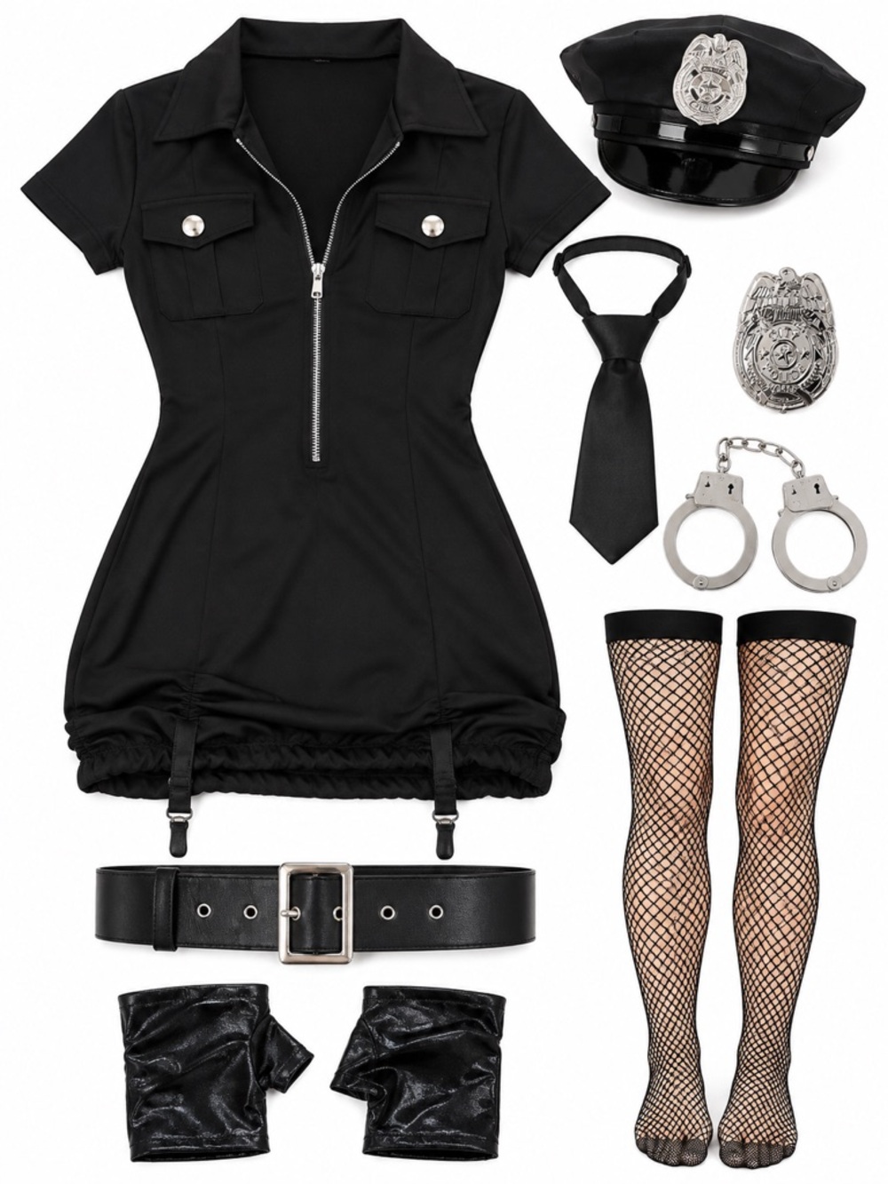 NWOT - Women’s Sexy Police Officer Cop Costume | Size Large